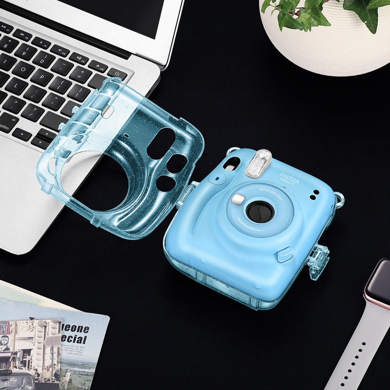 sky blue camera bag for fujifilm instax mini 11