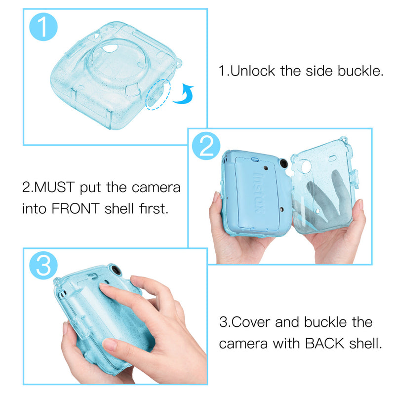how to install fujifilm instax mini 11 camera bag