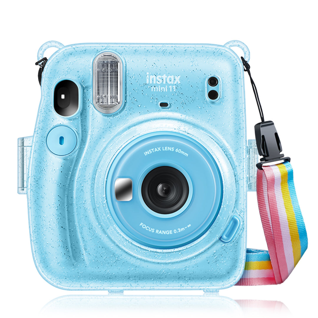 Bindpo Instant Camera Case, PVC Camera Beschermhoes Daisy Transparante Sling Shell Tas Met Schouderriem Voor Fujifilm Instax Mini 1198 Camera Bindpo Instant Camera Case, PVC Camera Beschermhoes Daisy Transparante Sling Shell Tas Met Schouderriem Voor Fujifilm Instax Mini 1198 Camera