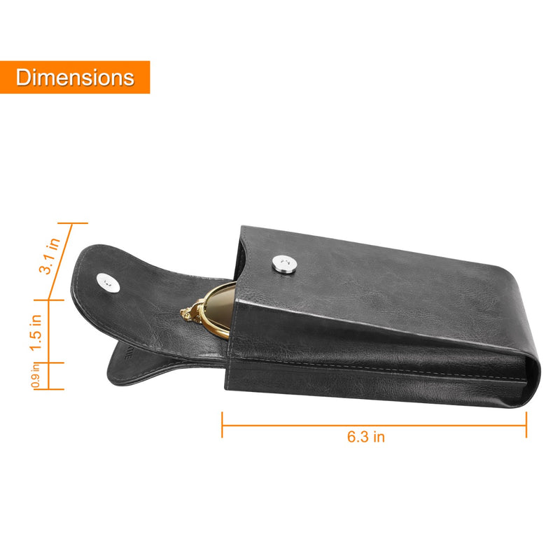 Double Eyeglasses Case with Carabiner Hook | Fintie