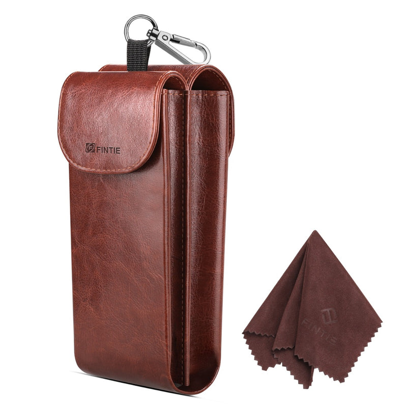 Double Eyeglasses Case with Carabiner Hook | Fintie