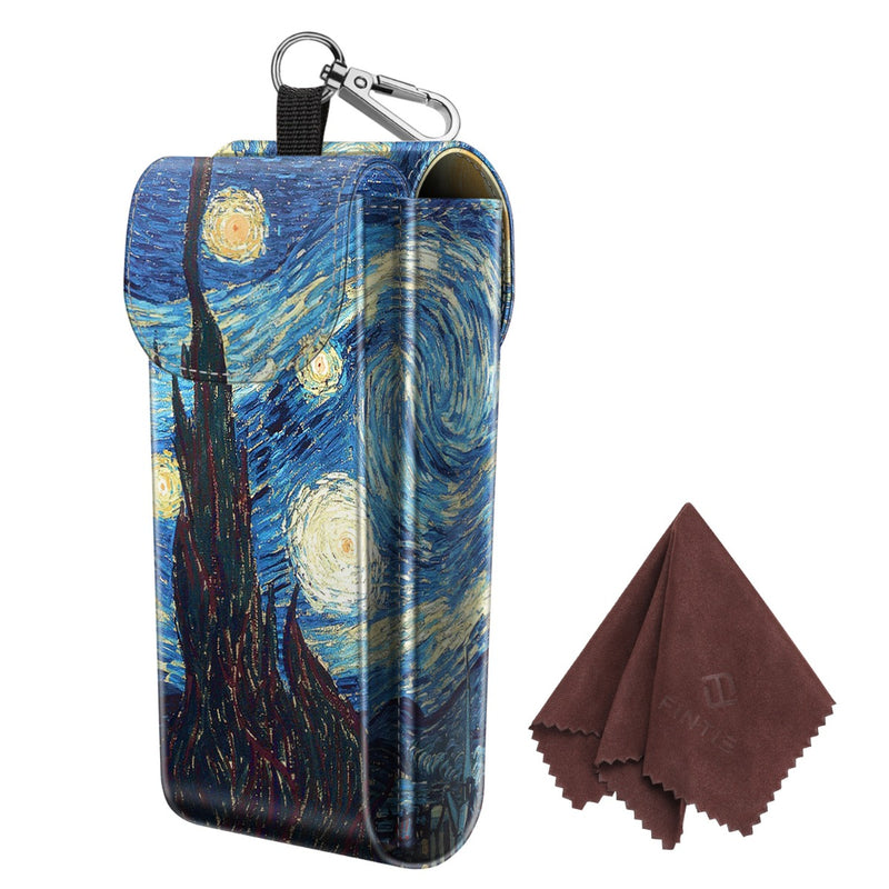 Double Eyeglasses Case with Carabiner Hook | Fintie