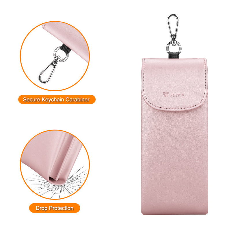 Double Eyeglasses Case with Carabiner Hook | Fintie