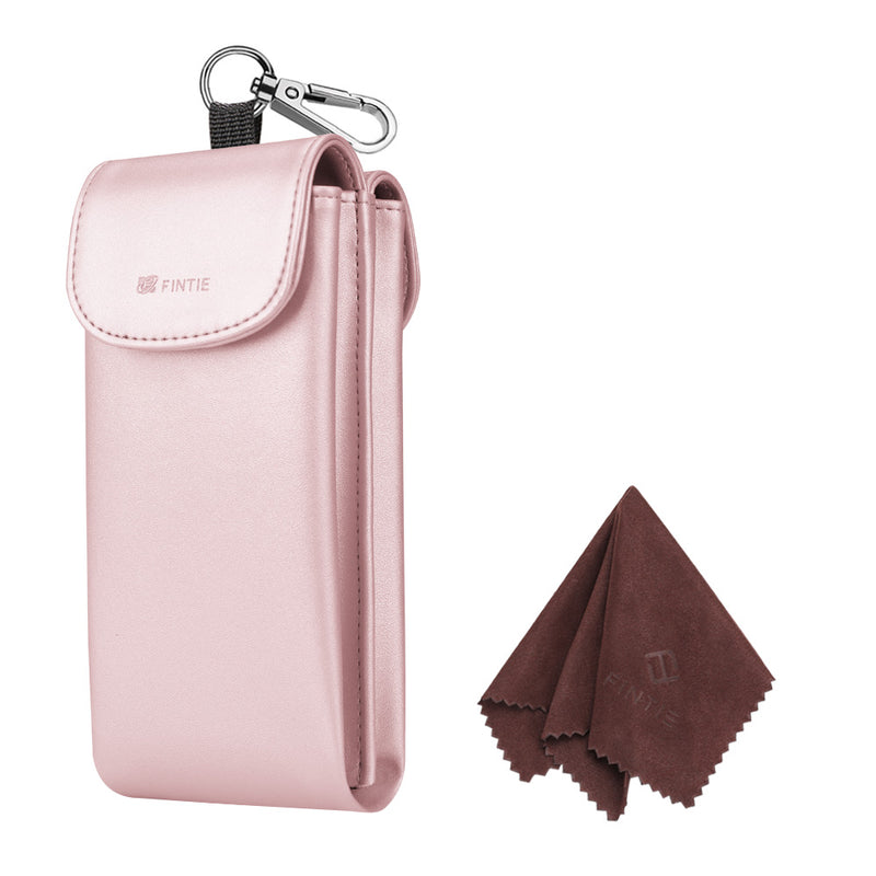 Double Eyeglasses Case with Carabiner Hook | Fintie