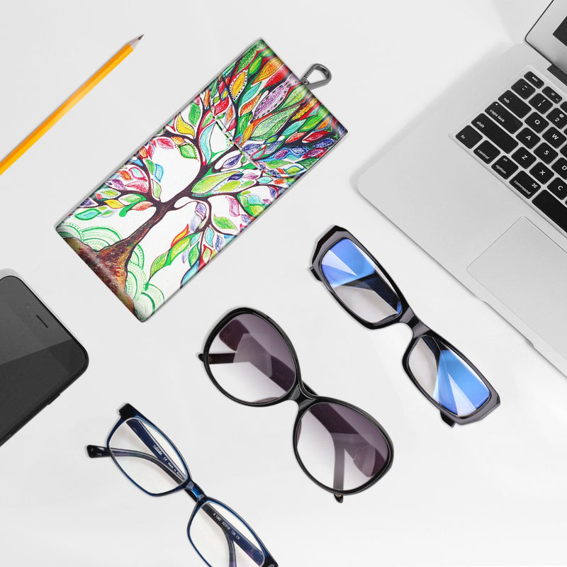 Double Eyeglasses Case with Carabiner Hook | Fintie