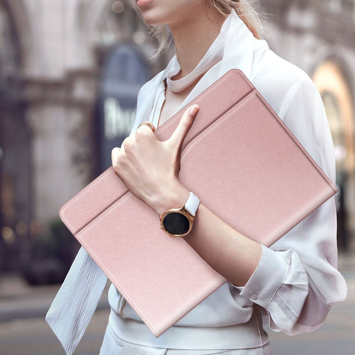 Fintie Coque Compatible Avec MacBook Air 13.6 Pouces M4 M3 M2 (2025-2022), Air 13 M1 (2020/2019/2018) Et MacBook Pro 13 M2 M1 (2016-2022), Housse Folio Avec Poche De Document, Marbre Océan