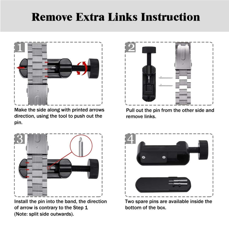 fintie garmin vivoactive 3 music band extra links removal instruction