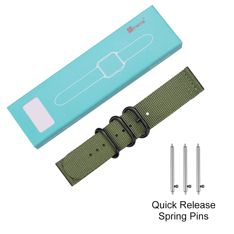 Nylon Watch Band for Garmin Vivoactive5/3, Garmin Venu Sq/Venu 2 Plus| Fintie