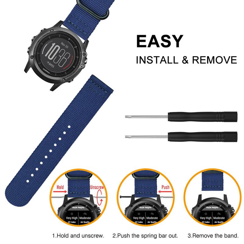 install and remove fintie fenix 5x band