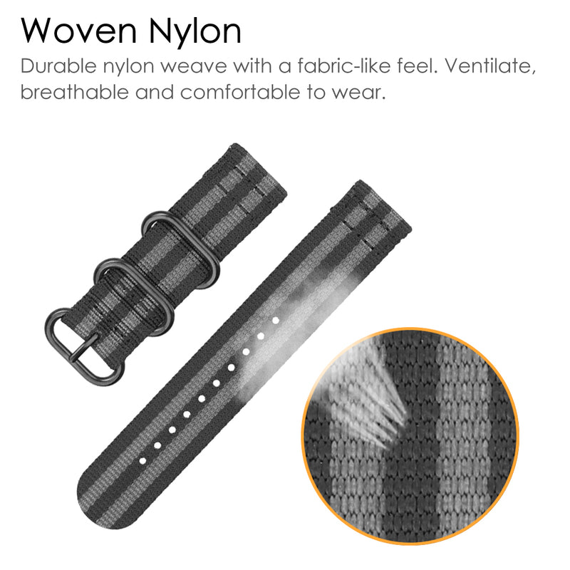 fintie d2 delta px watch band woven nylon material