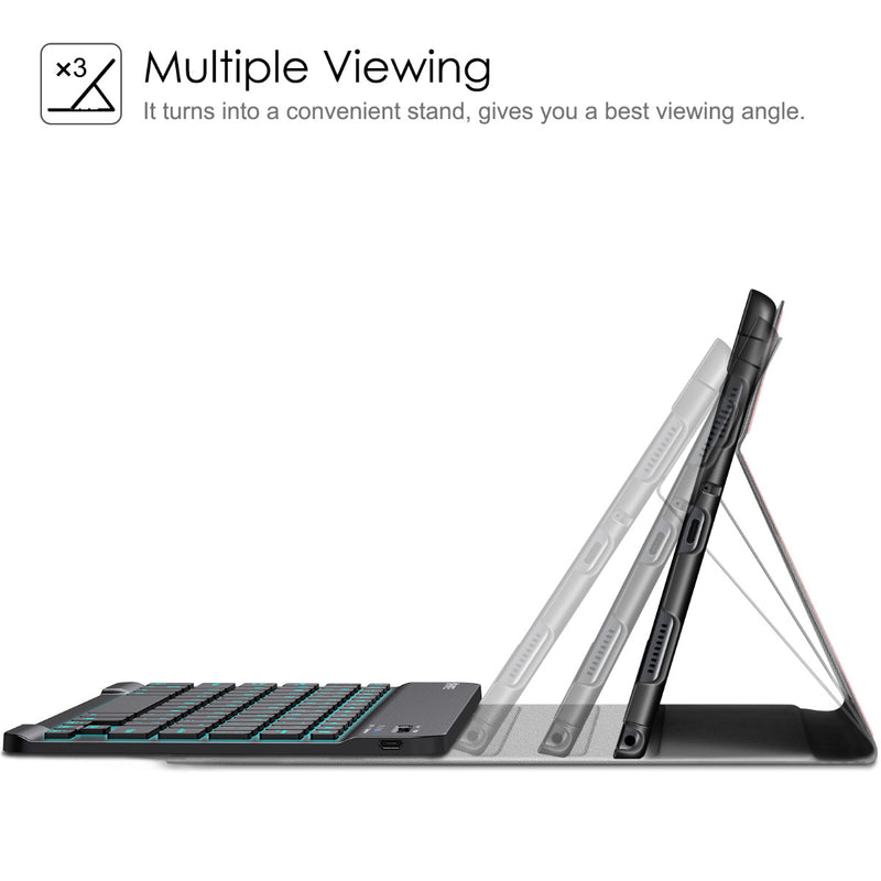 samsung keyboard case with multiple viewing angles
