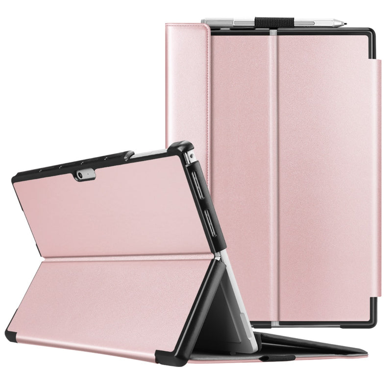 fintie surface pro 5 case - rose gold