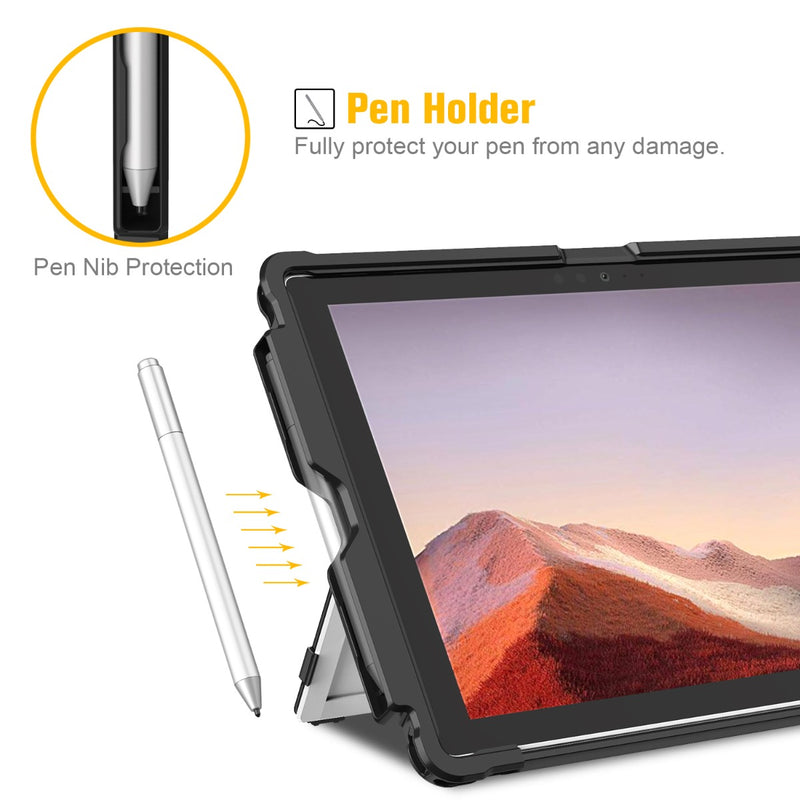 surface pro lte case with pen holder