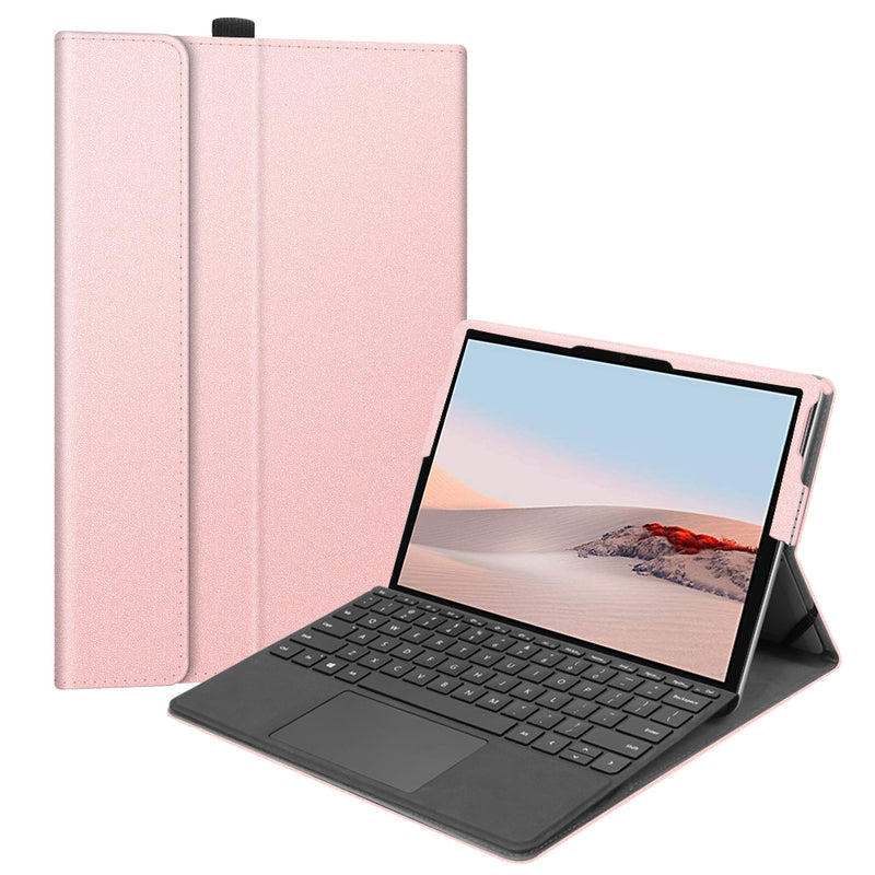 fintie surface go 3 case - rose gold
