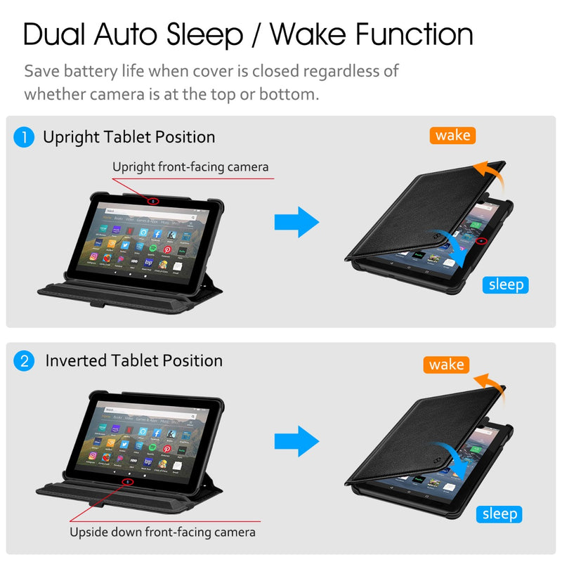 fintie auto sleep / wake fire hd 8 case 2020