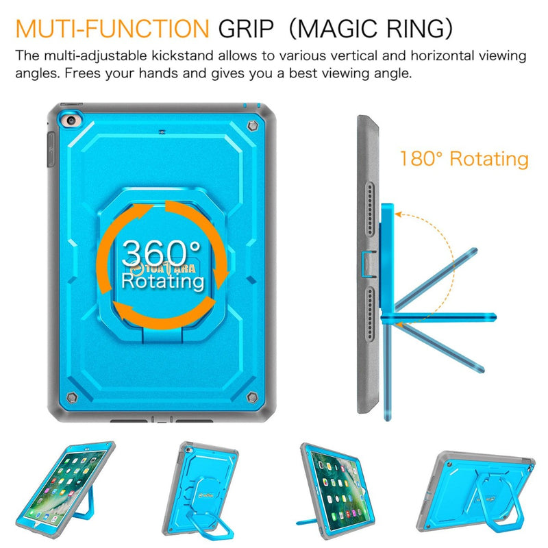 iPad 6th/5th Gen, iPad Air 2 Tuatara Magic Ring Rotating Case | Fintie