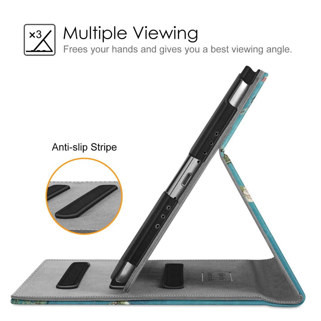 Étui Rotatif 360° Pour IPad Mini 5 (2019) Et IPad Mini 4 - Fonction Veille/réveil Auto - Stand Intégré - Coloris Marbre émeraude