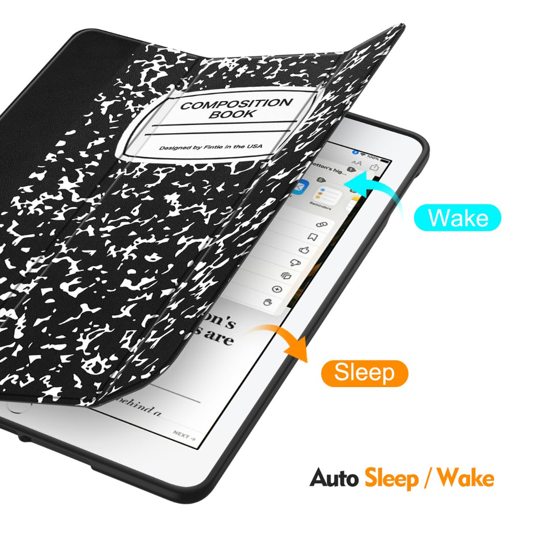 Fintie Custodia Ibrida Trasparente Per IPad 10.2'' 9°/8°/7° Gen - Cover Posteriore Rigida Con Bumper TPU Morbido, Nero - 4