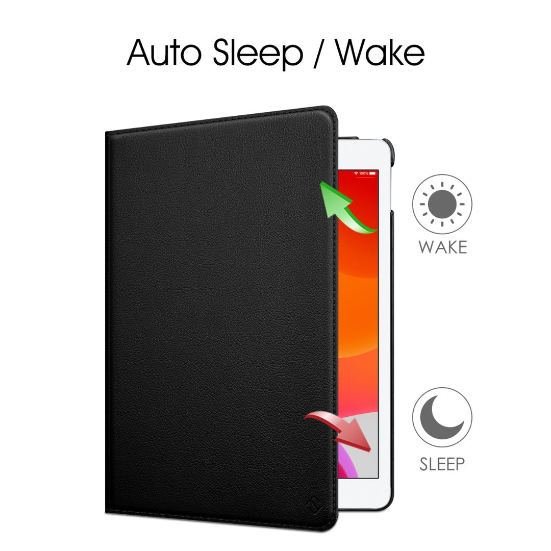 Custodia SINSO Per IPad 9a/8a/7a Gen 10.2" – Girevole 360°, Tracolla, Protezione Schermo Inclusa