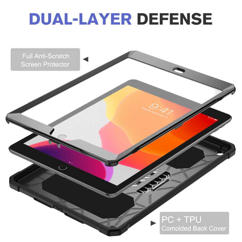 iPad 9th Gen / iPad 8th Gen / iPad 7th Gen 10.2" Tuatara Rugged Kickstand Case | Fintie