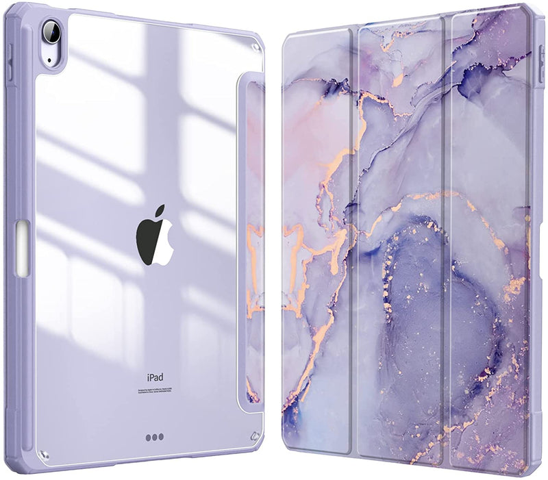 11 inch ipad air fintie case in purple marble