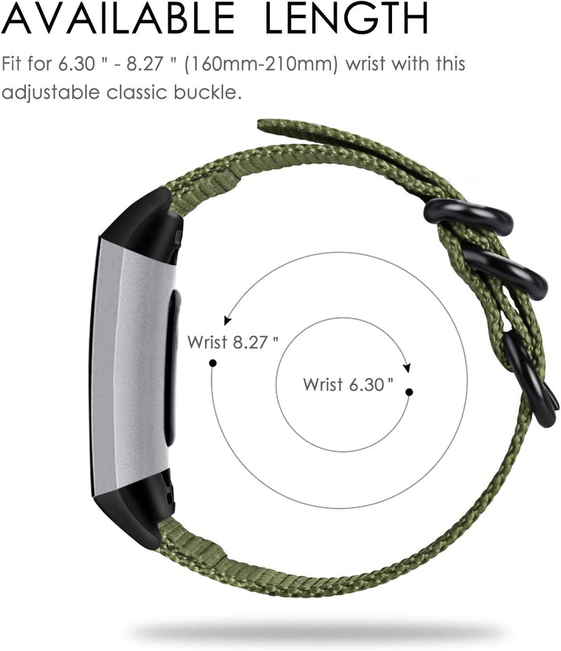 Fitbit Charge 4/ Charge 3 Nylon Sports Band | Fintie