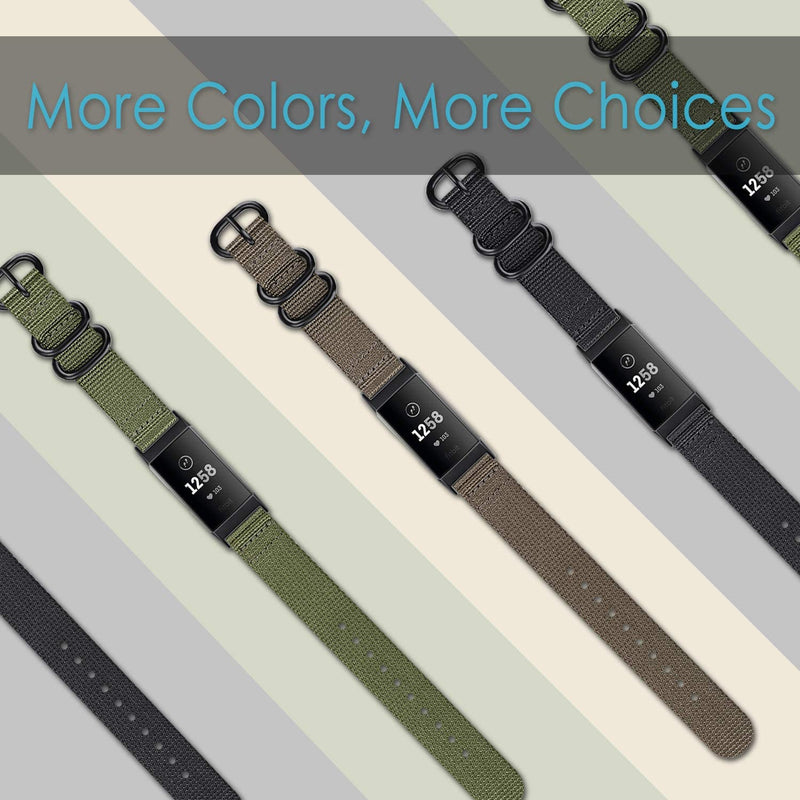 Fitbit Charge 4/ Charge 3 Nylon Sports Band | Fintie