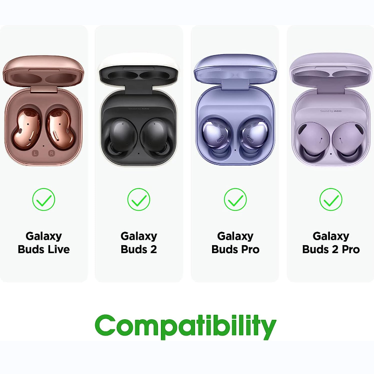 Galaxy Buds 2/Buds Pro (2022/2021) Silicone Carrying Cover | Fintie