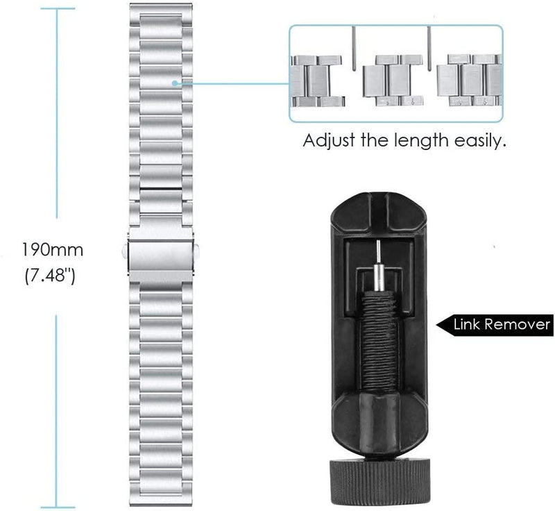 Garmin Vivoactive 5/Vivoactive 3/3 Music/Forerunner 645/245/Venu Sq Watch Band | Fintie