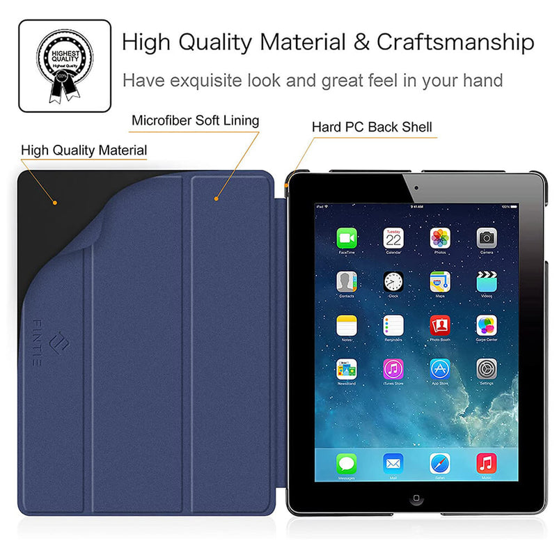 iPad 4/3/2 SlimShell Lightweight Smart Stand Case | Fintie