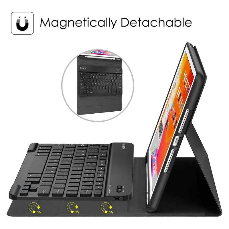 ipad 9 keyboard case magnetically detachable