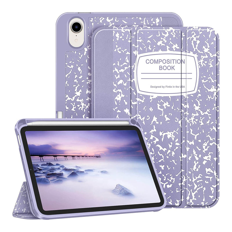 iPad Mini A17 Pro (2024), iPad Mini 6th Gen (2021) Soft TPU Case [with Pencil Holder] | Fintie