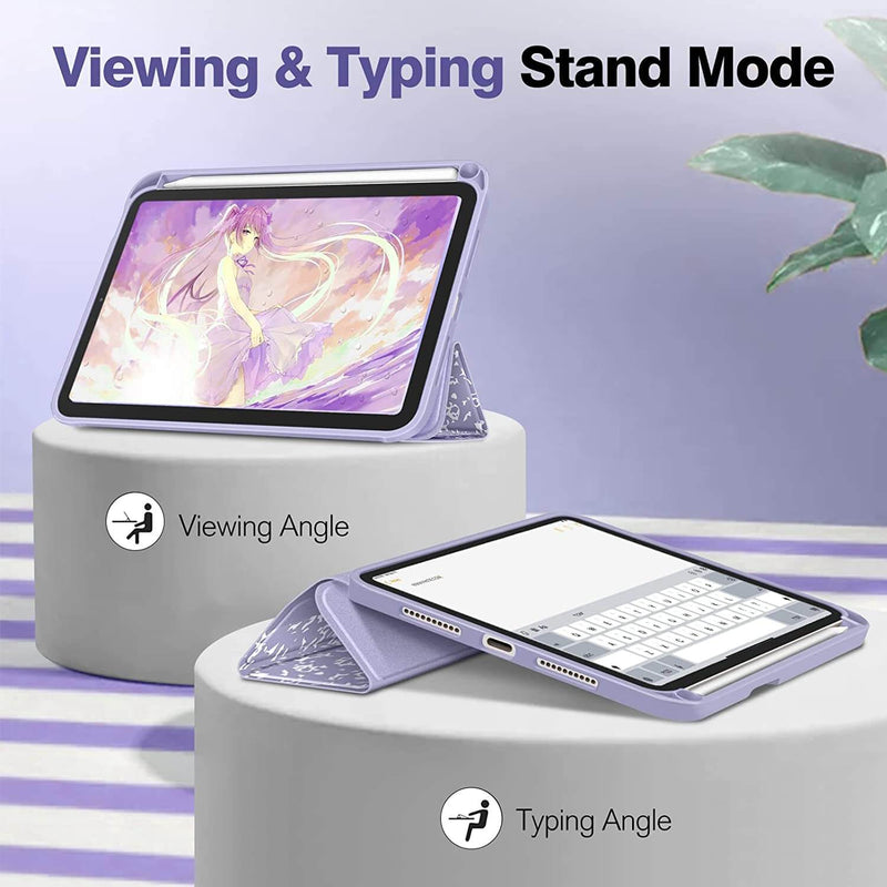iPad Mini A17 Pro (2024), iPad Mini 6th Gen (2021) Soft TPU Case [with Pencil Holder] | Fintie