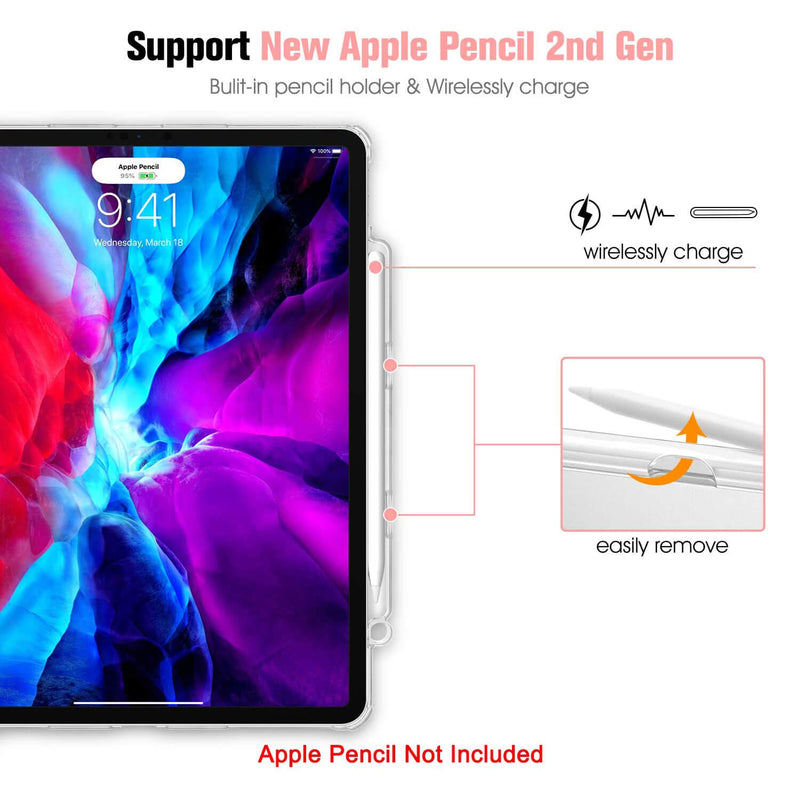 iPad Pro 12.9" 4th/3rd Gen Translucent Frosted Back Case | CaseBot