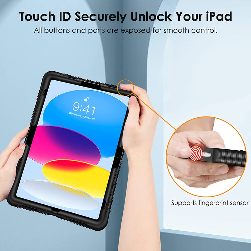iPad A16 11-inch 2025, iPad 10th Gen 10.9" 2022 Silicone Case | Fintie