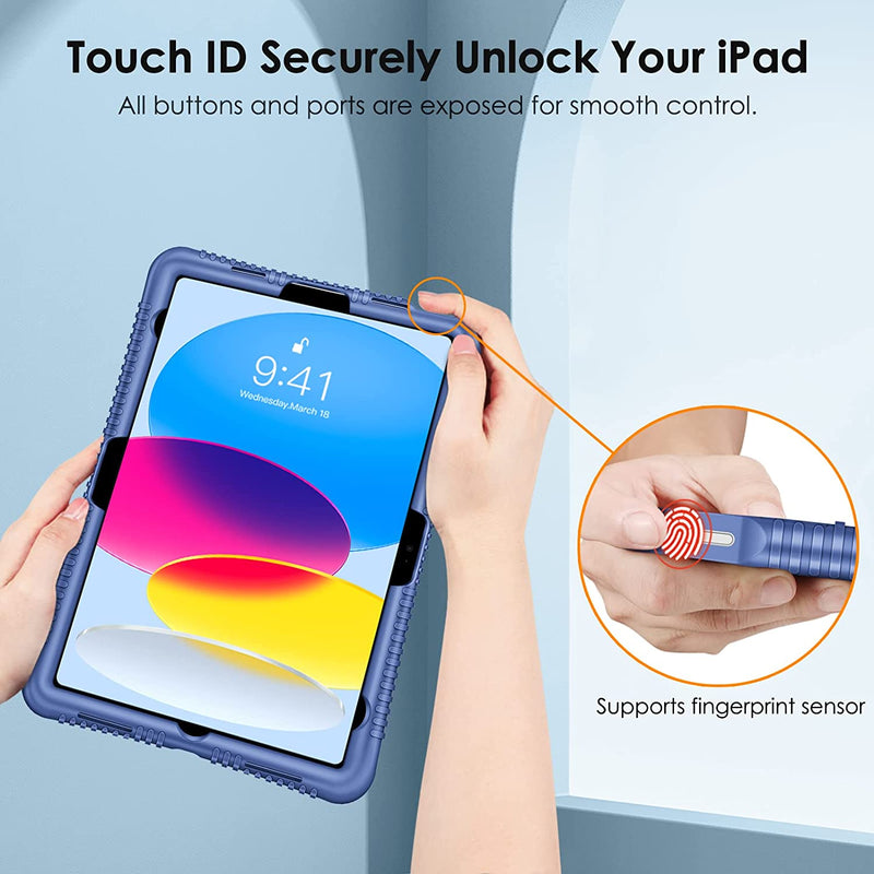 iPad A16 11-inch 2025, iPad 10th Gen 10.9" 2022 Silicone Case | Fintie