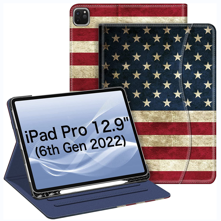 iPad Pro 12.9 Inch 6th/5th Gen 2022/2021 Multi-Angle Viewing Case | Fintie