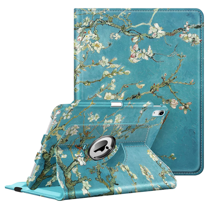 iPad 11-Inch A16 Chip 2025, iPad 10th Gen (2022) 360-Degree Rotating Case w/ Pencil Holder | Fintie