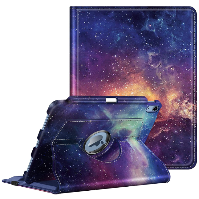 iPad 11-Inch A16 Chip 2025, iPad 10th Gen (2022) 360-Degree Rotating Case w/ Pencil Holder | Fintie