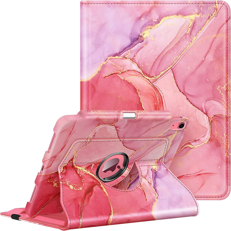 iPad 11-Inch A16 Chip 2025, iPad 10th Gen (2022) 360-Degree Rotating Case w/ Pencil Holder | Fintie