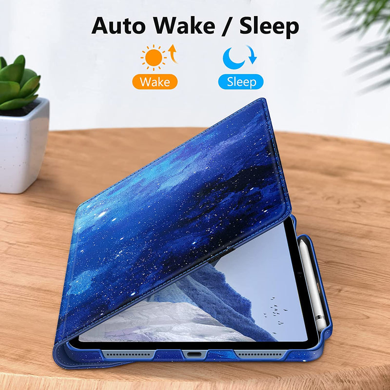 iPad 11-Inch A16 Chip 2025, iPad 10th Gen (2022) 360-Degree Rotating Case w/ Pencil Holder | Fintie