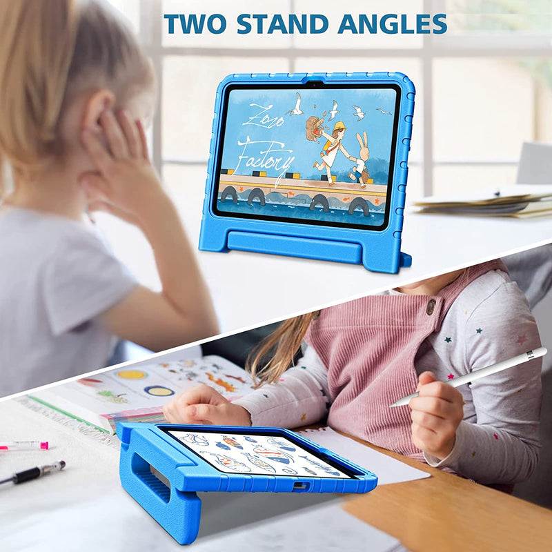 iPad 11-Inch A16 Chip 2025, iPad 10th Gen 10.9" 2022 Kid-Friendly EVA Shockproof Case w/ Pencil Holder | Fintie