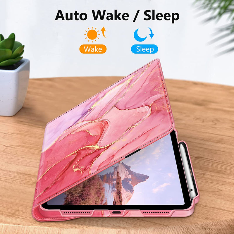 iPad 11-Inch A16 Chip 2025, iPad 10th Gen (2022) 360-Degree Rotating Case w/ Pencil Holder | Fintie