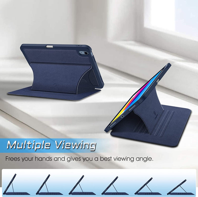 iPad 11-inch A16 Chip 2025, iPad 10th Gen 10.9" 2022 Magnetic Stand Case w/ Pencil Holder | Fintie