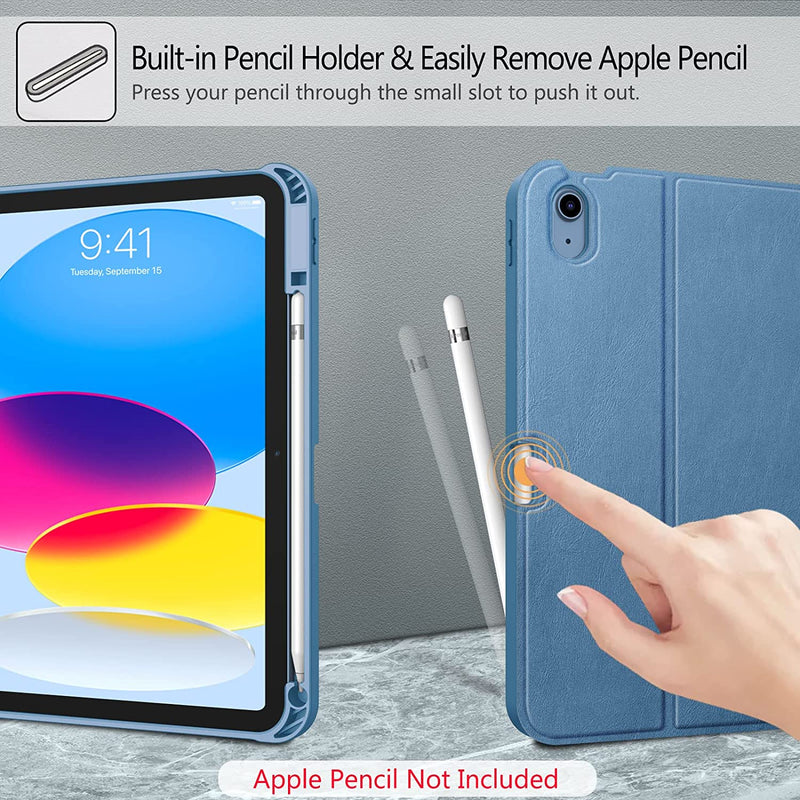 iPad 10th Gen (2022) Keyboard Case w/ Pencil Holder | Fintie