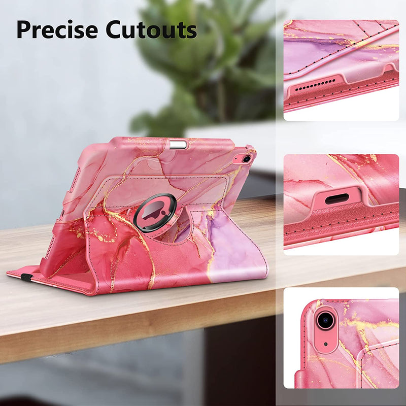 iPad 11-Inch A16 Chip 2025, iPad 10th Gen (2022) 360-Degree Rotating Case w/ Pencil Holder | Fintie