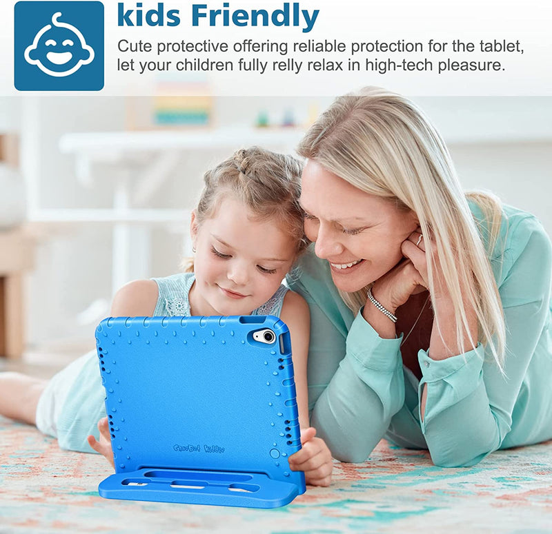 iPad 11-Inch A16 Chip 2025, iPad 10th Gen 10.9" 2022 Kid-Friendly EVA Shockproof Case w/ Pencil Holder | Fintie
