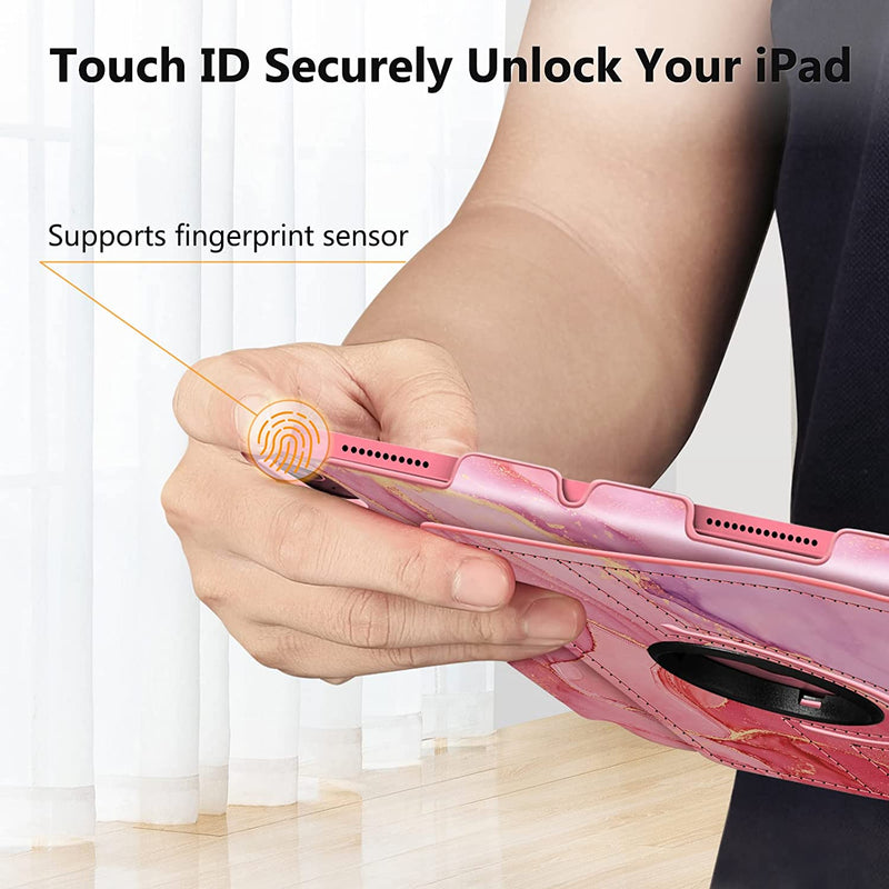 iPad 11-Inch A16 Chip 2025, iPad 10th Gen (2022) 360-Degree Rotating Case w/ Pencil Holder | Fintie