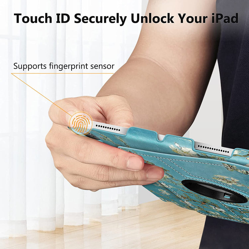 iPad 11-Inch A16 Chip 2025, iPad 10th Gen (2022) 360-Degree Rotating Case w/ Pencil Holder | Fintie