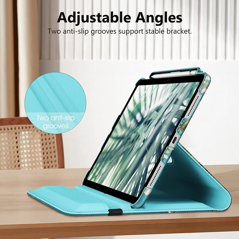 iPad 11-Inch A16 Chip 2025, iPad 10th Gen (2022) 360-Degree Rotating Case w/ Pencil Holder | Fintie
